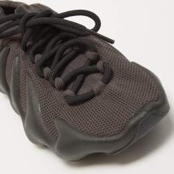 Pre Owned Yeezy x Adidas Black Knit Fabric and Rubber Yeezy 450 Dark Slate Sneakers Size 38 2/3