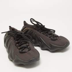 Pre Owned Yeezy x Adidas Black Knit Fabric and Rubber Yeezy 450 Dark Slate Sneakers Size 38 2/3