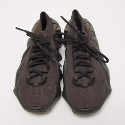 Pre Owned Yeezy x Adidas Black Knit Fabric and Rubber Yeezy 450 Dark Slate Sneakers Size 38 2/3