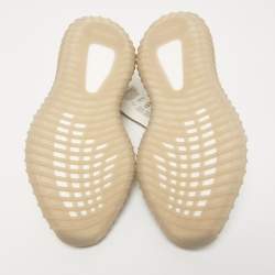 Pre Owned Yeezy x Adidas Grey/Black Knit Fabric Boost 350 V2 Slate Sneakers Size 42 2/3