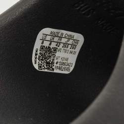 Pre Owned Yeezy x adidas Black Rubber Onyx Flat Slides Size 42