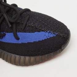 Yeezy x Adidas Black/Blue Knit Fabric Boost 350 V2 Dazzling Blue Sneakers Size 38