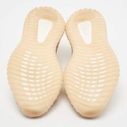 Pre Owned Yeezy x Adidas Pink Knit Fabric Boost 350 V2 Synth Non Reflective Sneakers Size 44