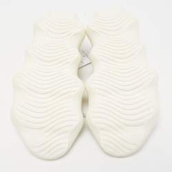 Pre Owned Yeezy x Adidas Cream Knit Fabric 450 Cloud White Sneakers Size 38