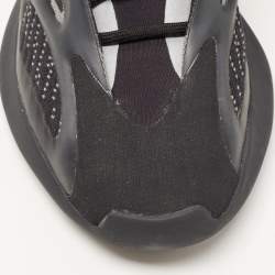 Pre Owned Yeezy x Adidas Black/Grey Knit Fabric, Mesh and Rubber Boost 700 V3 Dark Glow Sneakers Size 43 1/3