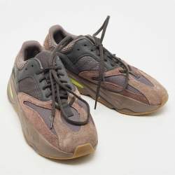 Yeezy x Adidas Multicolor Suede and Mesh Boost 700 V2 Mauve Sneakers Size 40 2/3