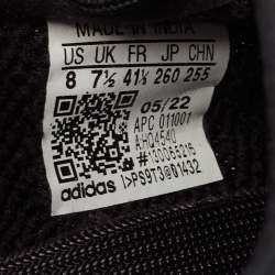 Pre Owned Yeezy x adiddas Black Fabric Boost 350 v2 Black Sneakers Size 41 1/3