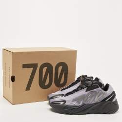 Pre Owned Yeezy x Adidas Geode/Black Nylon Boost 700 MNVN Low Top Sneakers Size 44 2/3