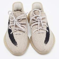 Yeezy x Adidas Brown Knit Fabric Boost 350 V2 Slate Sneakers Size 42