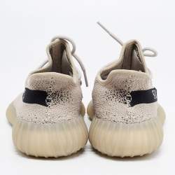 Yeezy x Adidas Brown Knit Fabric Boost 350 V2 Slate Sneakers Size 42