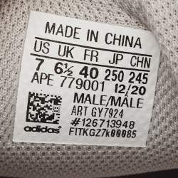 Pre Owned Yeezy x Adidas Grey Fabric and Nubuck Boost 700 V2-cream Sneakers Size 40