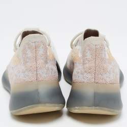 Yeezy x Adidas Grey/Beige Knit Fabric Boost 380 Sneakers Size 39 1/3