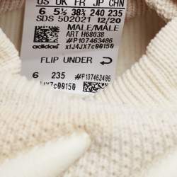 Pre Owned Yeezy x Adidas Grey Knit Fabric Yeezy-450-Cloud-Grey Sneakers Size 38 2/3