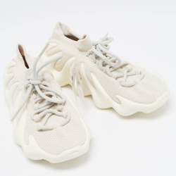 Pre Owned Yeezy x Adidas Grey Knit Fabric Yeezy-450-Cloud-Grey Sneakers Size 38 2/3