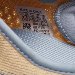 Yeezy x Adidas Beige Knit Fabric Boost-350-V2-linen Sneakers Size 42 2/3