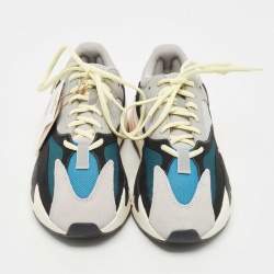 Pre Owned Yeezy x Adidas Tricolor Suede and Mesh Boost 700 Sneakers Size 40 2/3