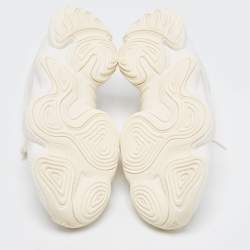 Pre Owned Yeezy x Adidas Grey Suede and Fabric Yeezy 500 Bone Grey Sneakers Size 47 2/3