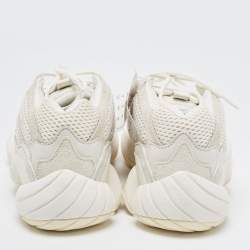 Pre Owned Yeezy x Adidas Grey Suede and Fabric Yeezy 500 Bone Grey Sneakers Size 47 2/3