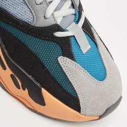 Pre Owned Yeezy x Adidas Multicolor Suede and Mesh Boost 700 Sneakers Size 41.5