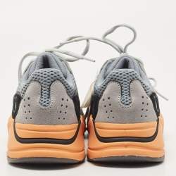 Pre Owned Yeezy x Adidas Multicolor Suede and Mesh Boost 700 Sneakers Size 41.5