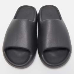 Yeezy x Adidas Black Rubber Onyx Slides Size 43