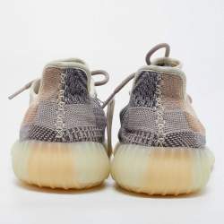 Yeezy x Adidas Multicolor Knit Fabric Boost 350 V2 Ash Pearl Sneakers Size 44 2/3