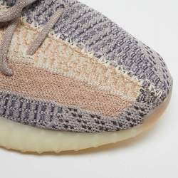 Yeezy x Adidas Multicolor Knit Fabric Boost 350 V2 Ash Pearl Sneakers Size 44 2/3