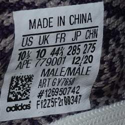Yeezy x Adidas Multicolor Knit Fabric Boost 350 V2 Ash Pearl Sneakers Size 44 2/3