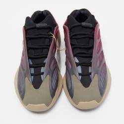 Yeezy x Adidas Red/Grey Ombre Knit Fabric Yeezy 700 V3 Fade Carbon Sneakers Size 41 1/3