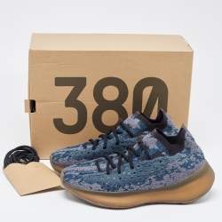 Pre Owned Yeezy x Adidas Multicolor Knit Fabric Boost 380 Covellite Sneakers Size 42