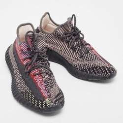 Pre Owned Yeezy x Adidas Multicolor Knit Fabric Boost-350-v2 Yecheil Sneakers Size 44.5