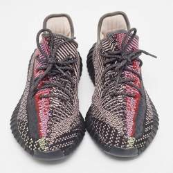 Pre Owned Yeezy x Adidas Multicolor Knit Fabric Boost-350-v2 Yecheil Sneakers Size 44.5