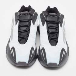 Pre Owned Yeezy x Adidas White/Black Nylon Boot 700 Mnvn Blue Sneakers Size 45 1/3