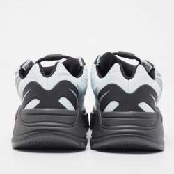 Pre Owned Yeezy x Adidas White/Black Nylon Boot 700 Mnvn Blue Sneakers Size 45 1/3