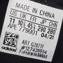 Pre Owned Yeezy x Adidas White/Black Nylon Boot 700 Mnvn Blue Sneakers Size 45 1/3