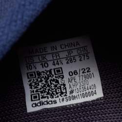 Pre Owned Yeezy x Adidas Multicolor Knit Fabric RNR Fade Indigo Sneakers Size 44 2/3