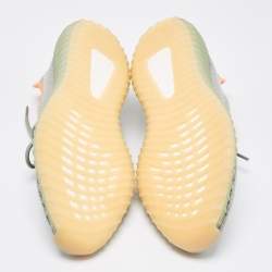 Pre Owned Yeezy x Adidas Green Knit Fabric Boost 350 V2 Desert Sage Sneakers Size 47 1/3