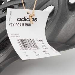 Yeezy x Adidas Dark Grey Rubber Foam-Onyx Flats Size 44 1/3