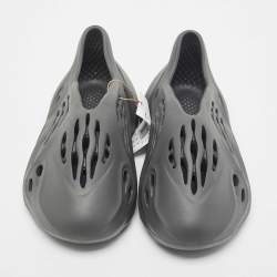Yeezy x Adidas Dark Grey Rubber Foam-Onyx Flats Size 44 1/3