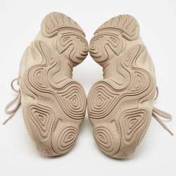 Pre Owned Yeezy x Adidas Beige Mesh and Suede 500 Taupe Light Sneakers Size 44