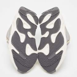 Pre Owned Yeezy x Adidas Multicolor Fabric and Leather Boost 700 V2 Cream Sneakers Size 40 2/3