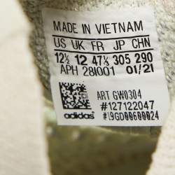 Pre Owned Adidas x Yeezy Blue/White Knit Fabric Boost 380 Alien Sneakers Size 47 1/3