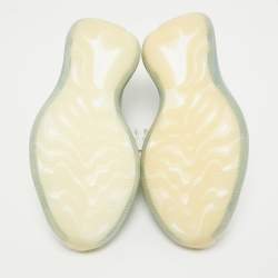 Pre Owned Adidas x Yeezy Blue/White Knit Fabric Boost 380 Alien Sneakers Size 47 1/3