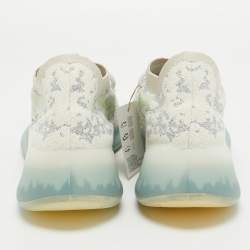 Pre Owned Adidas x Yeezy Blue/White Knit Fabric Boost 380 Alien Sneakers Size 47 1/3