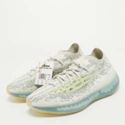 Pre Owned Adidas x Yeezy Blue/White Knit Fabric Boost 380 Alien Sneakers Size 47 1/3