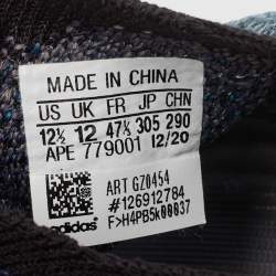 Pre Owned Yeezy x Adidas Blue Knit Fabric Boost 380 Covellite Sneakers Size 47 1/3