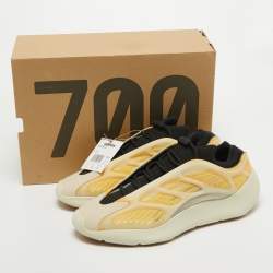 Pre Owned Yeezy x Adidas Tricolor Mesh and Rubber 700 V3 Mono Safflower Sneakers Size 47 1/3