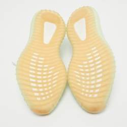 Pre Owned Yeezy x Adidas Blue Knit Fabric Boot 350 V2 Hyperspace Sneakers Size 42.5