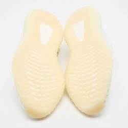 Pre Owned Yeezy x Adidas White Knit Fabric Boost 350 V2 Triple White Sneakers Size 43 1/3