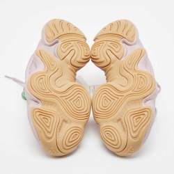 Pre Owned Yeezy x Adidas Purple Suede and Mesh 500 Soft Vision Sneakers Size 40 2/3